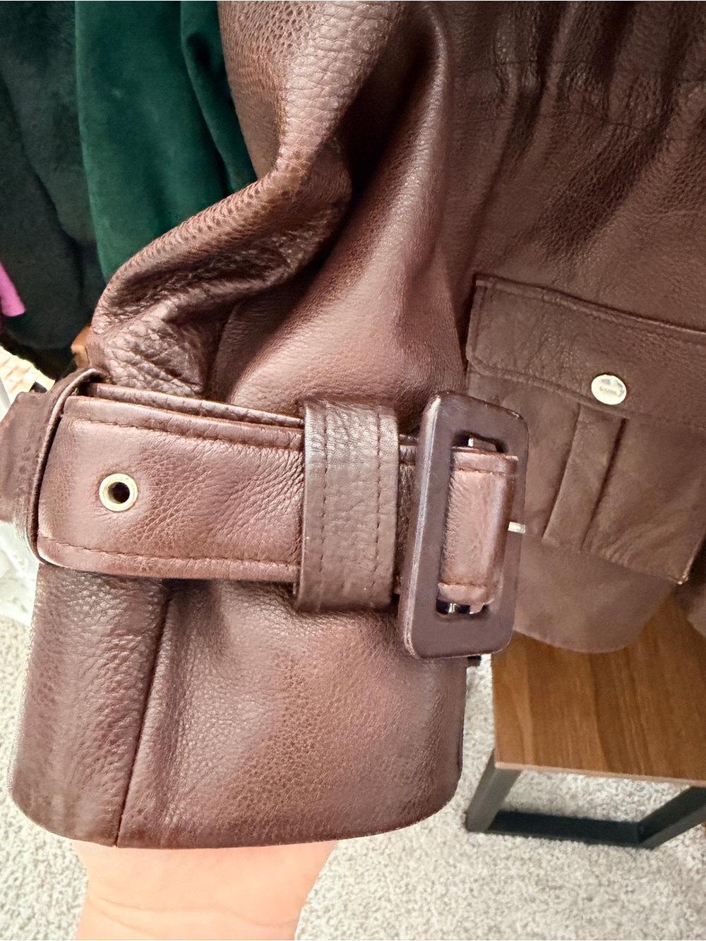Ganni Leather Jacket - Picture 8 of 12
